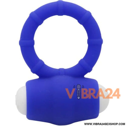Armony - Anel Vibrador Silicone Azul para Prazer Intenso
