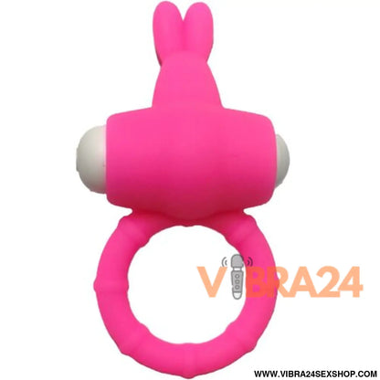ARMONY - Anel Vibrador Silicone Rosa MS Bunny
