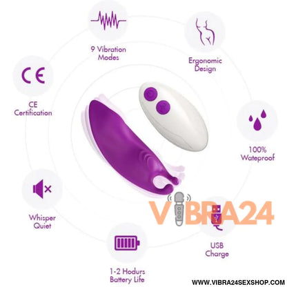 ARMONY - Calças Vibratórias G-Spot Controle Remoto Roxo - VIBRA24 SEXSHOP