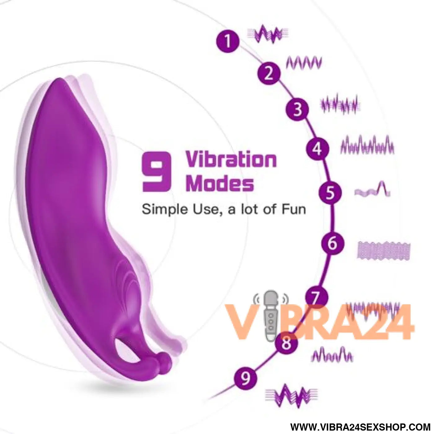 ARMONY - Calças Vibratórias G-Spot Controle Remoto Roxo - VIBRA24 SEXSHOP
