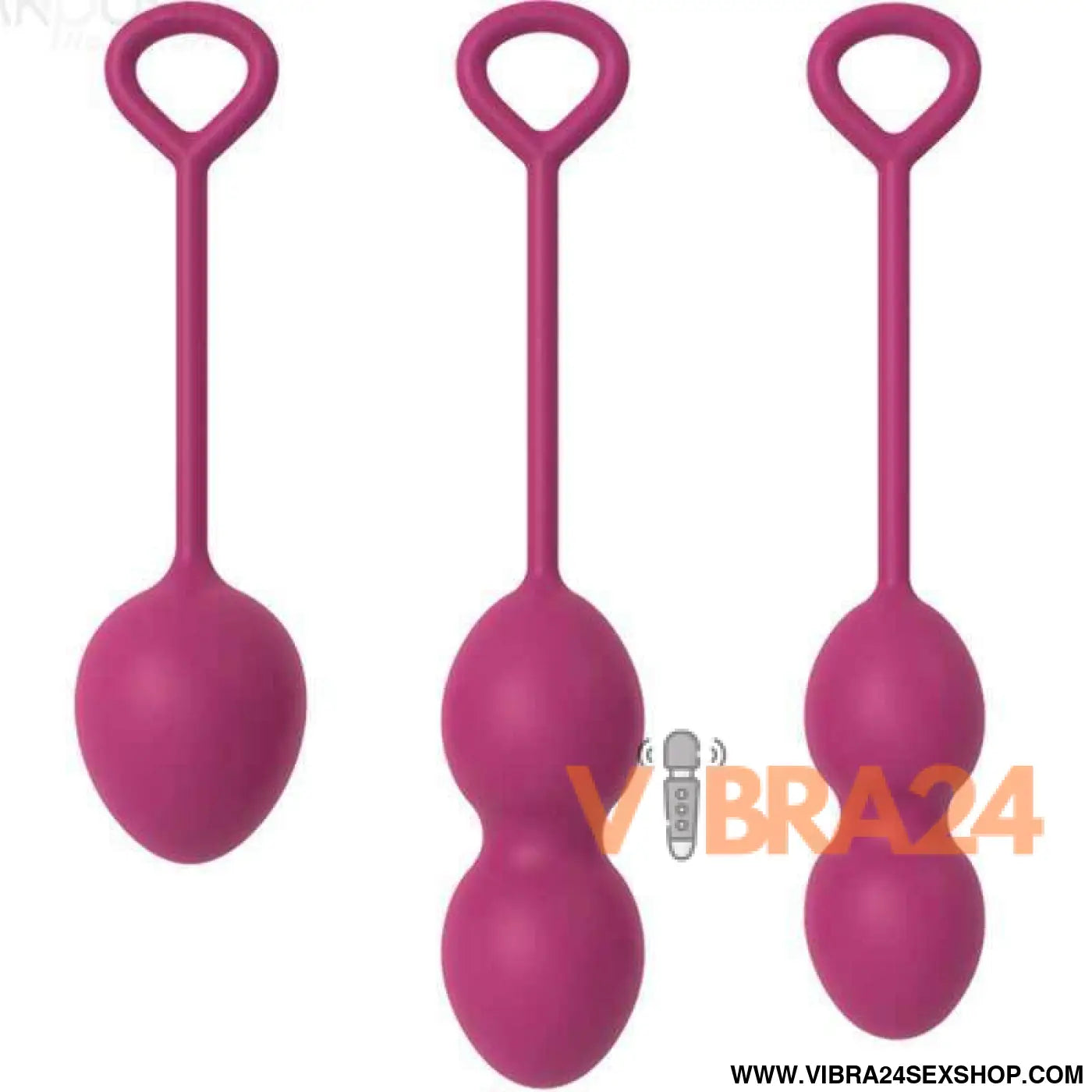 ARMONY - Dumbbell Vaginal Anabiosis 3 Níveis Borgonha - VIBRA24 SEXSHOP