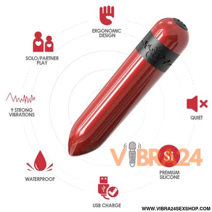 ARMONY - Foguete Vibrador Bala Fúcsia para Prazer Intenso - VIBRA24 SEXSHOP