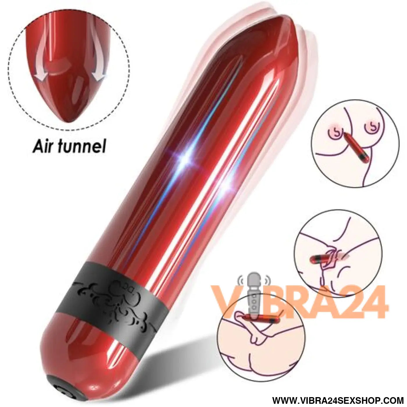 ARMONY - Foguete Vibrador Bala Fúcsia para Prazer Intenso - VIBRA24 SEXSHOP