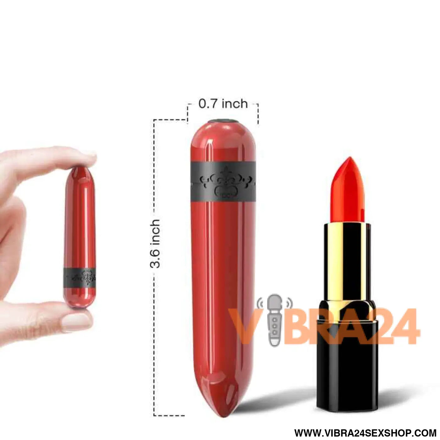 ARMONY - Foguete Vibrador Bala Fúcsia para Prazer Intenso - VIBRA24 SEXSHOP