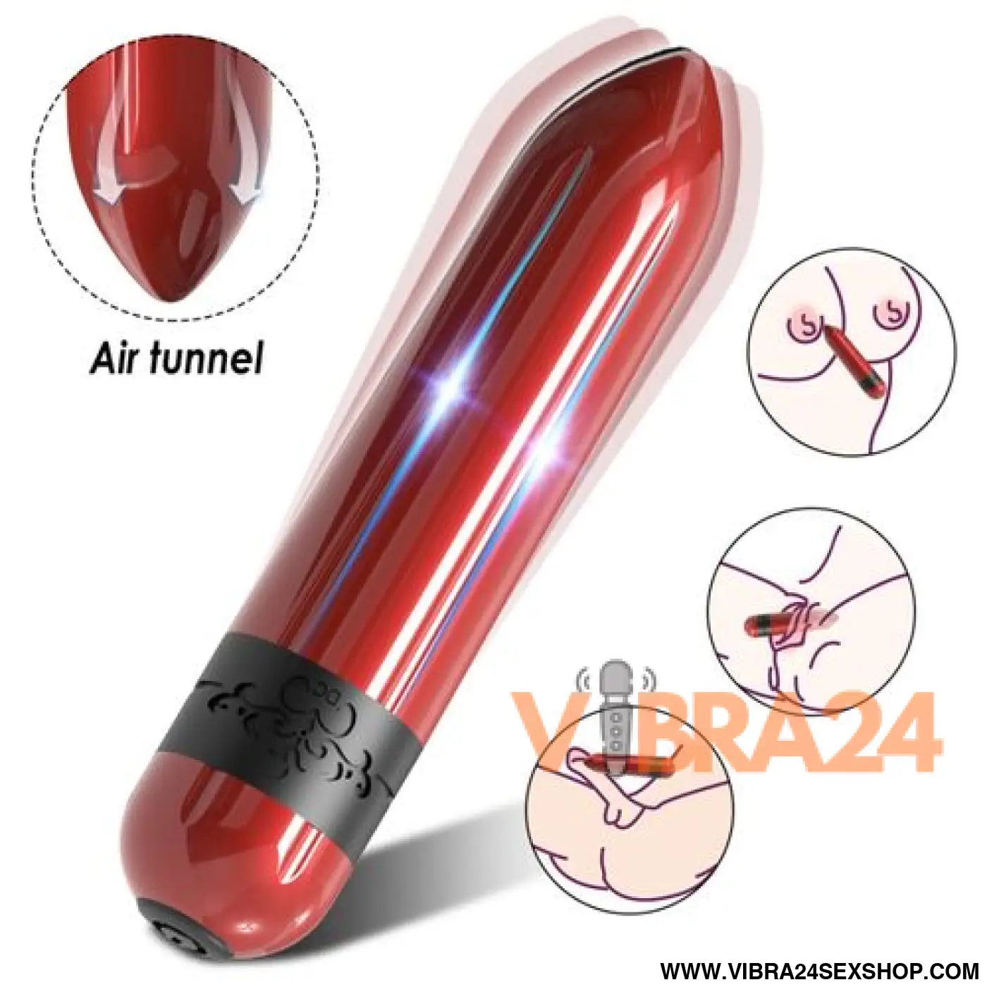 ARMONY - Foguete Vibrador Controle Remoto Fúcsia para Prazer Intenso - VIBRA24 SEXSHOP