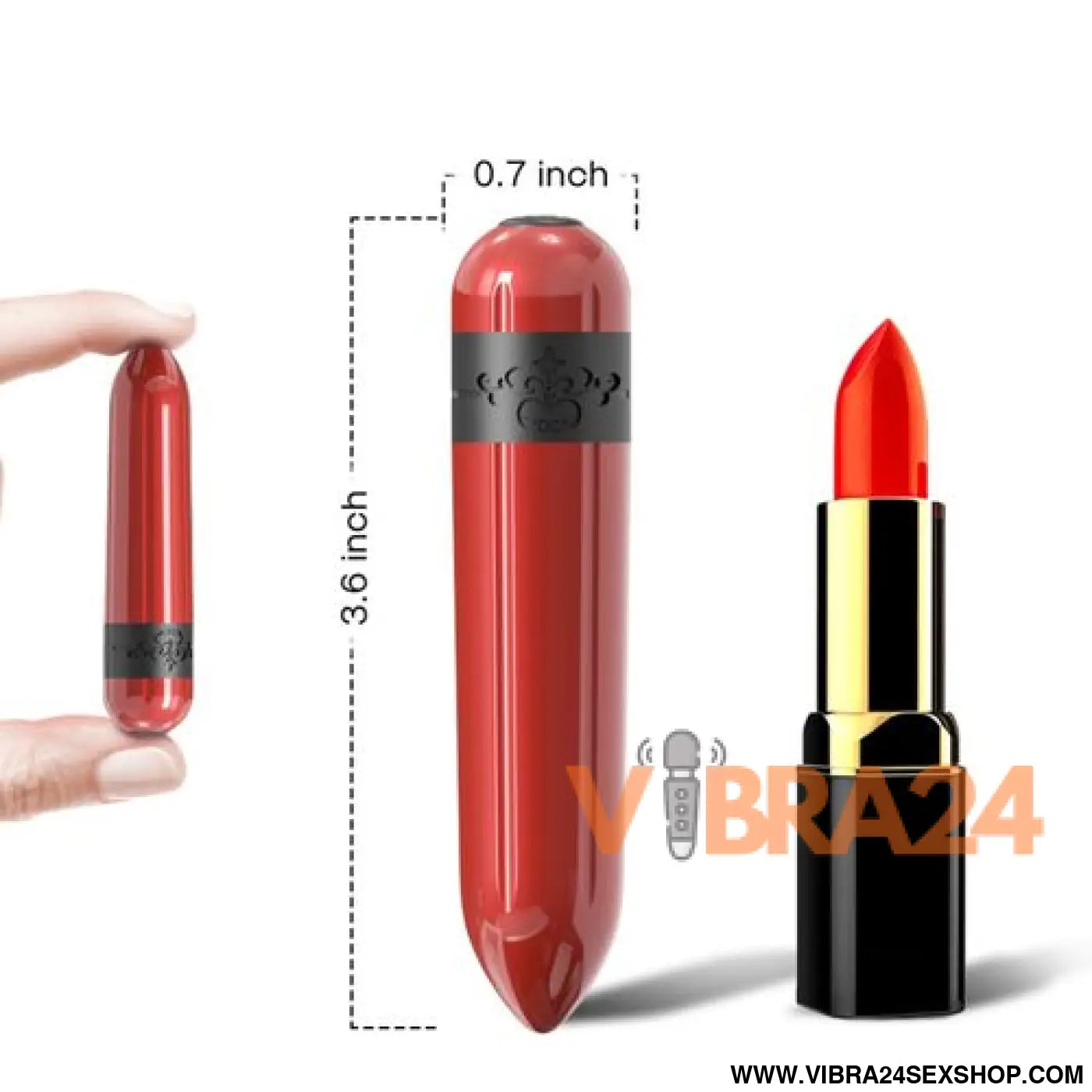 ARMONY - Foguete Vibrador Controle Remoto Fúcsia para Prazer Intenso - VIBRA24 SEXSHOP