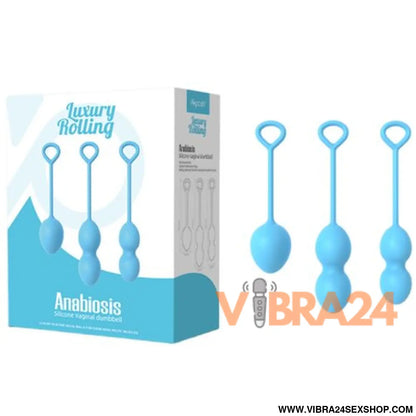 ARMONY - Halter de Anabiose Vaginal com 3 Níveis Azul - VIBRA24 SEXSHOP