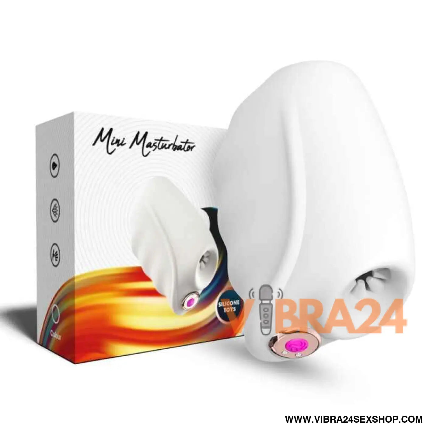 ARMONY - MASTER MASTURBADOR E VIBRADOR TRANSPARENTE
