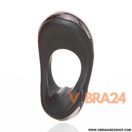 Atom Plus Virbrating Penis Ring and Perianal Stimulator Black