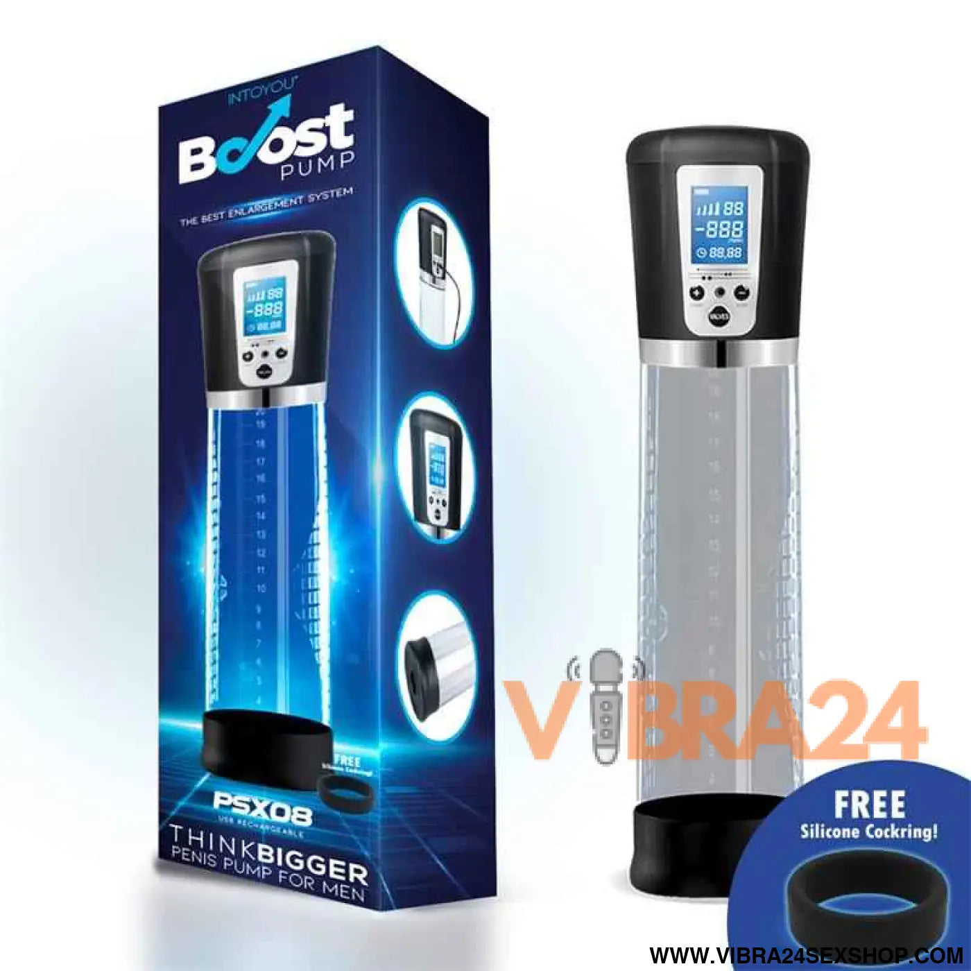 Automatic Penis Pump with LCD Screen PSX08 USB