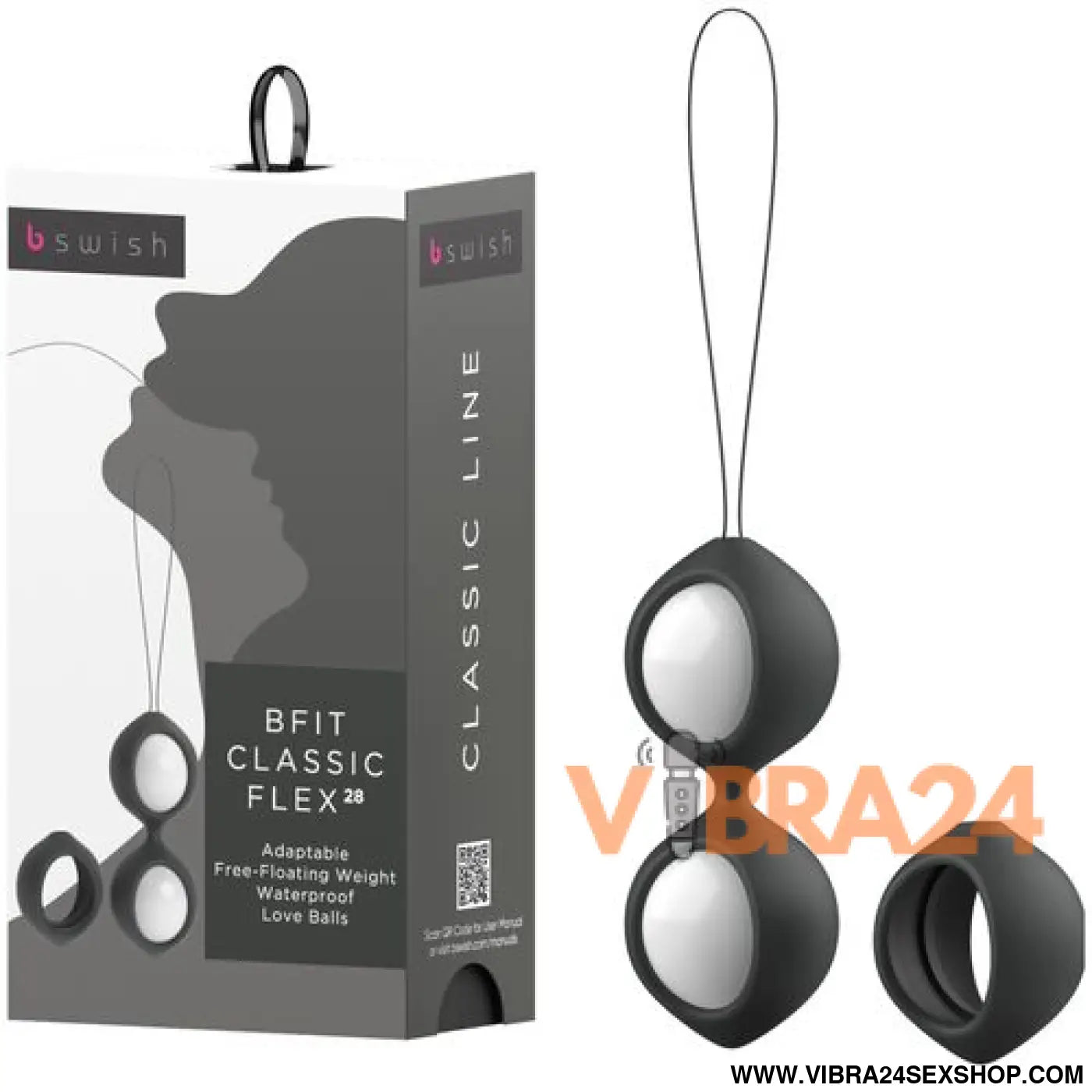B SWISH BFIT CLASSIC FLEX - Vibrador Preto 28g para Prazer Incontível - VIBRA24 SEXSHOP