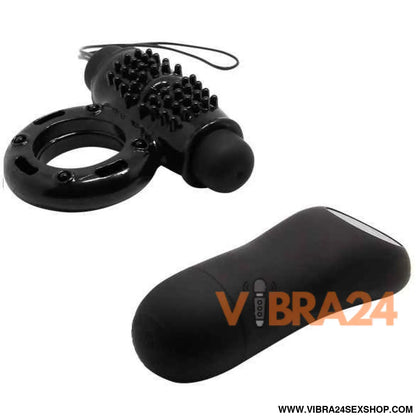 BAILE - ANEL DE CONTROLE REMOTO PRETO 20V - VIBRA24 SEXSHOP