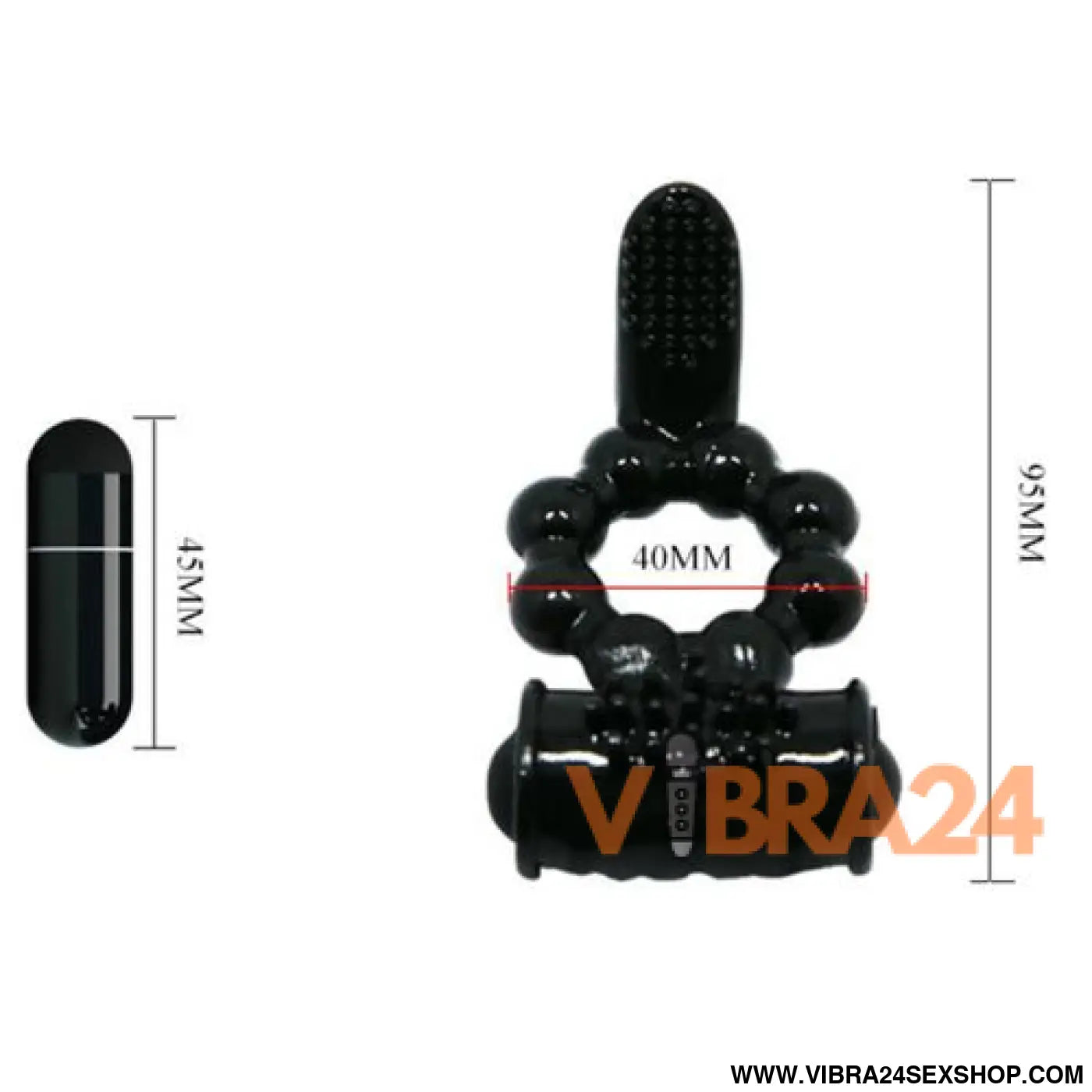 BAILE - Anel Sweet Ring Estimulador Duplo para Momentos Inesquecíveis - VIBRA24 SEXSHOP
