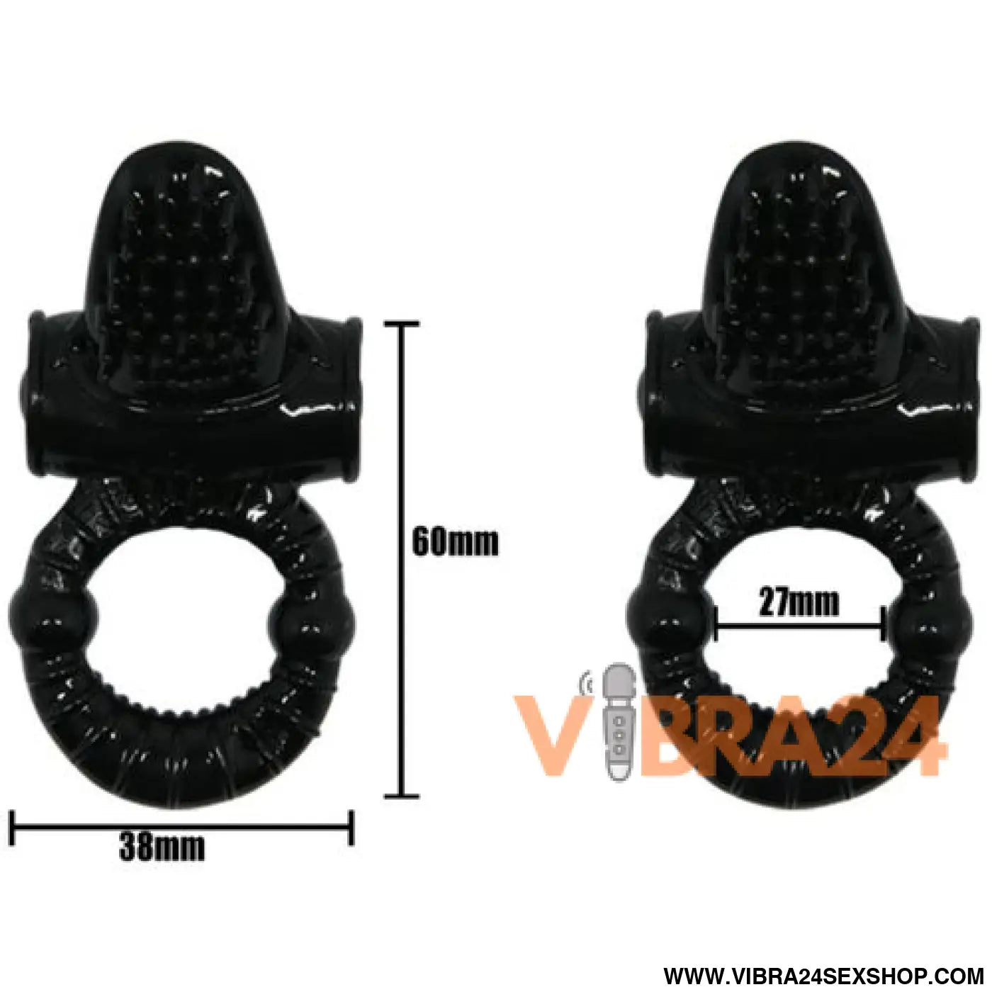 BAILE - ANEL VIBRANTE SWEET RING COM COELHO TEXTURADO - Prazer e Estilo em Cada Detalhe - VIBRA24 SEXSHOP