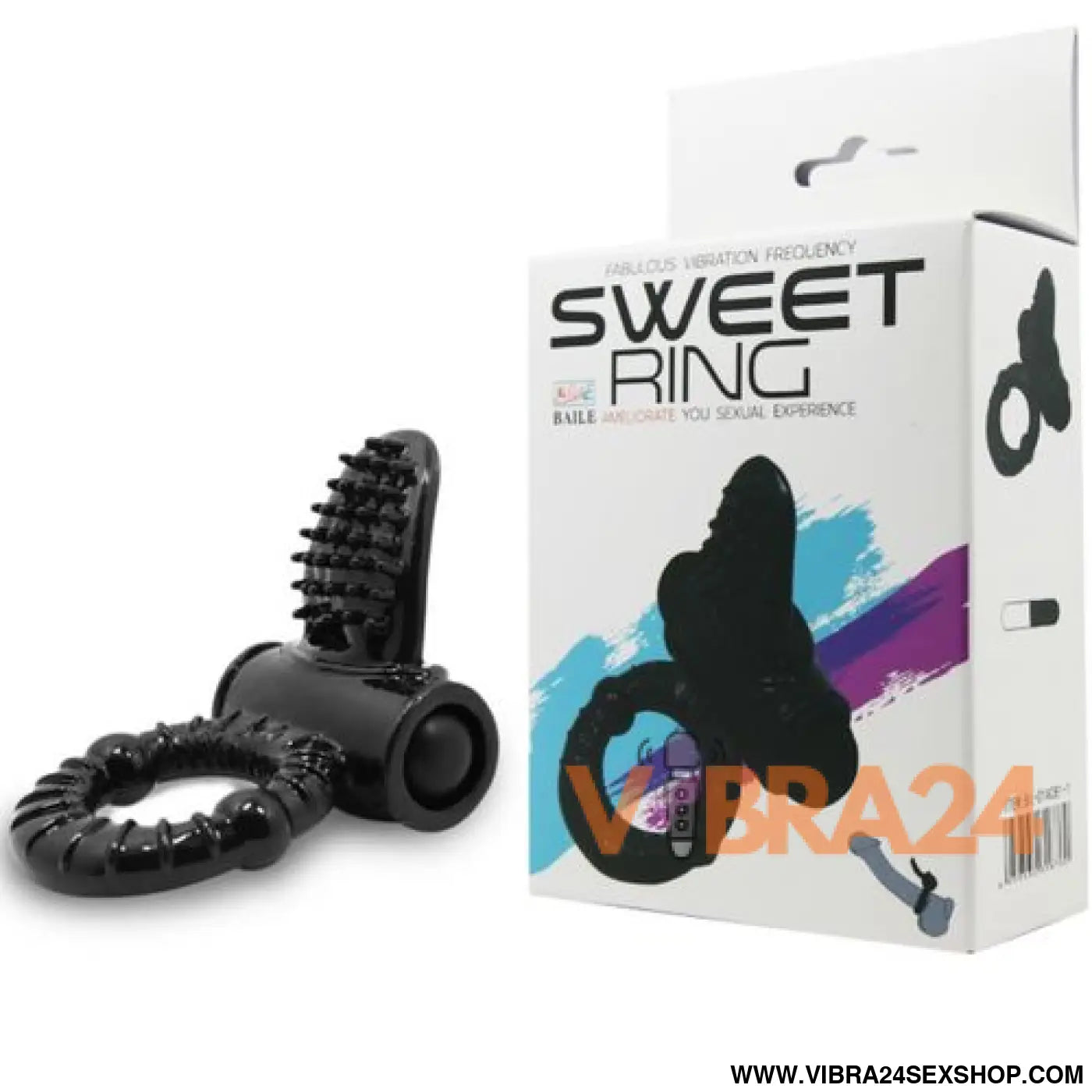 BAILE - ANEL VIBRANTE SWEET RING COM COELHO TEXTURADO - Prazer e Estilo em Cada Detalhe - VIBRA24 SEXSHOP