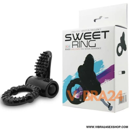 BAILE - ANEL VIBRANTE SWEET RING COM COELHO TEXTURADO - Prazer e Estilo em Cada Detalhe - VIBRA24 SEXSHOP