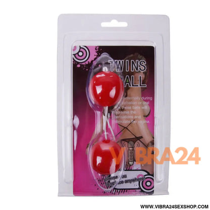 BAILE - Bolas Chinesas Rosa Unissex - Bolas Gêmeas para Relaxamento e Bem-Estar - VIBRA24 SEXSHOP