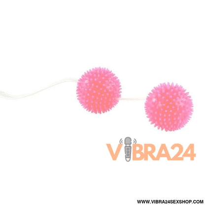 BAILE - Bolas Texturadas Rosa Prazer 3.6 cm para Estímulo Profundo - VIBRA24 SEXSHOP