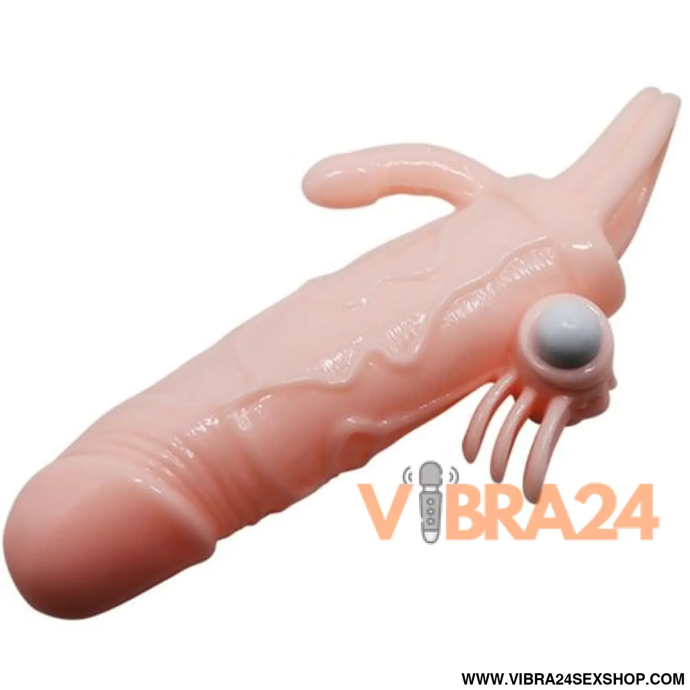 BAILE - Capa para Pênis com Estimulação Clitoriana e Anal 16.5 cm para Brave Man