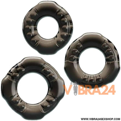 BAILE - COCK RINGS YVONNE CONJUNTO 3 ANÉIS PARA PÉNIS