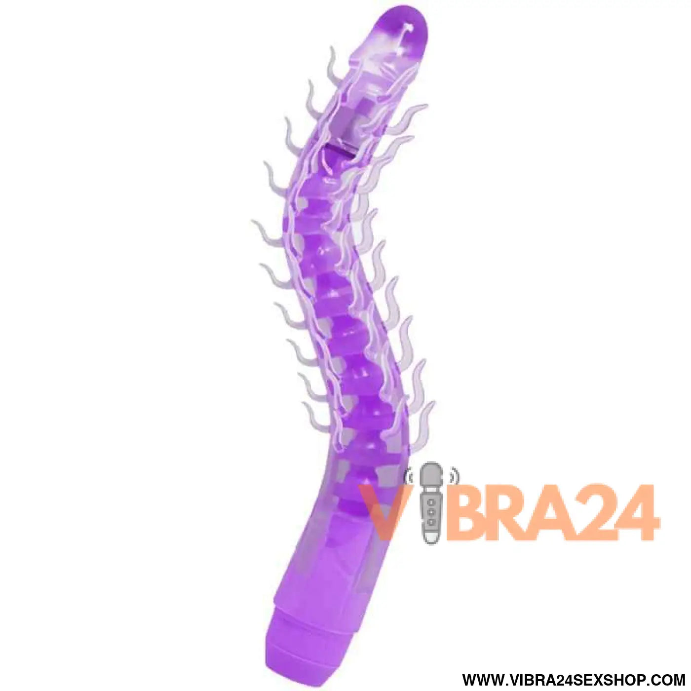 BAILE - FLEXI VIBE SENSUAL SPINE DILDO VIBRATÓRIO DOBRVEL LILAL 23.5 CM