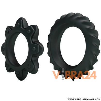 BAILE - KIT 2 ANÉIS FLORESCENTES DE SILICONE - VIBRA24 SEXSHOP