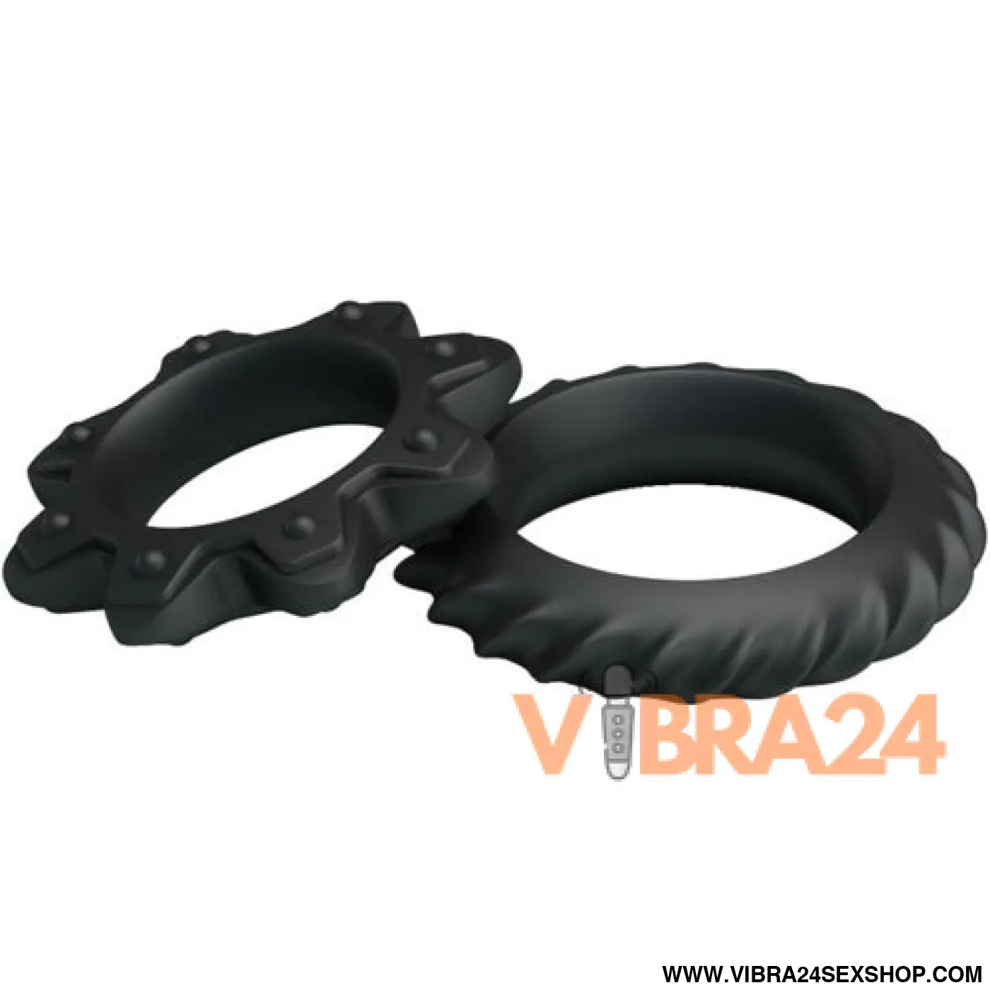 BAILE - KIT 2 ANÉIS FLORESCENTES DE SILICONE - VIBRA24 SEXSHOP