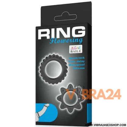 BAILE - KIT 2 ANÉIS FLORESCENTES DE SILICONE - VIBRA24 SEXSHOP