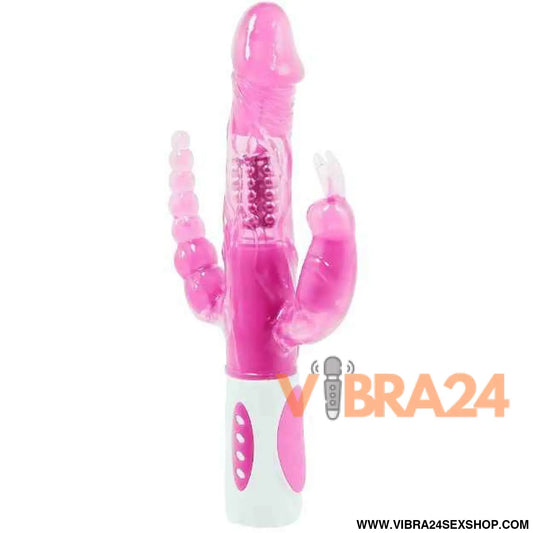 BAILE - PRETTY BUNNY TRIPLO VIBRADOR ROTADOR