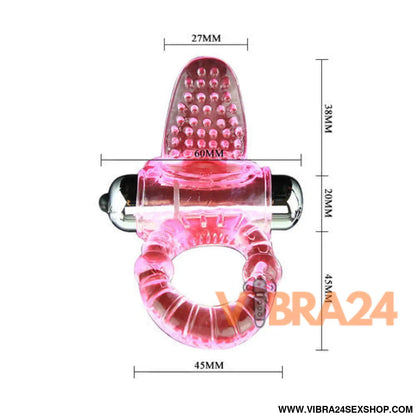 BAILE - SWEET ABS 10 RITMOS ANEL VIBRADOR ROSA PARA O PÊNIS