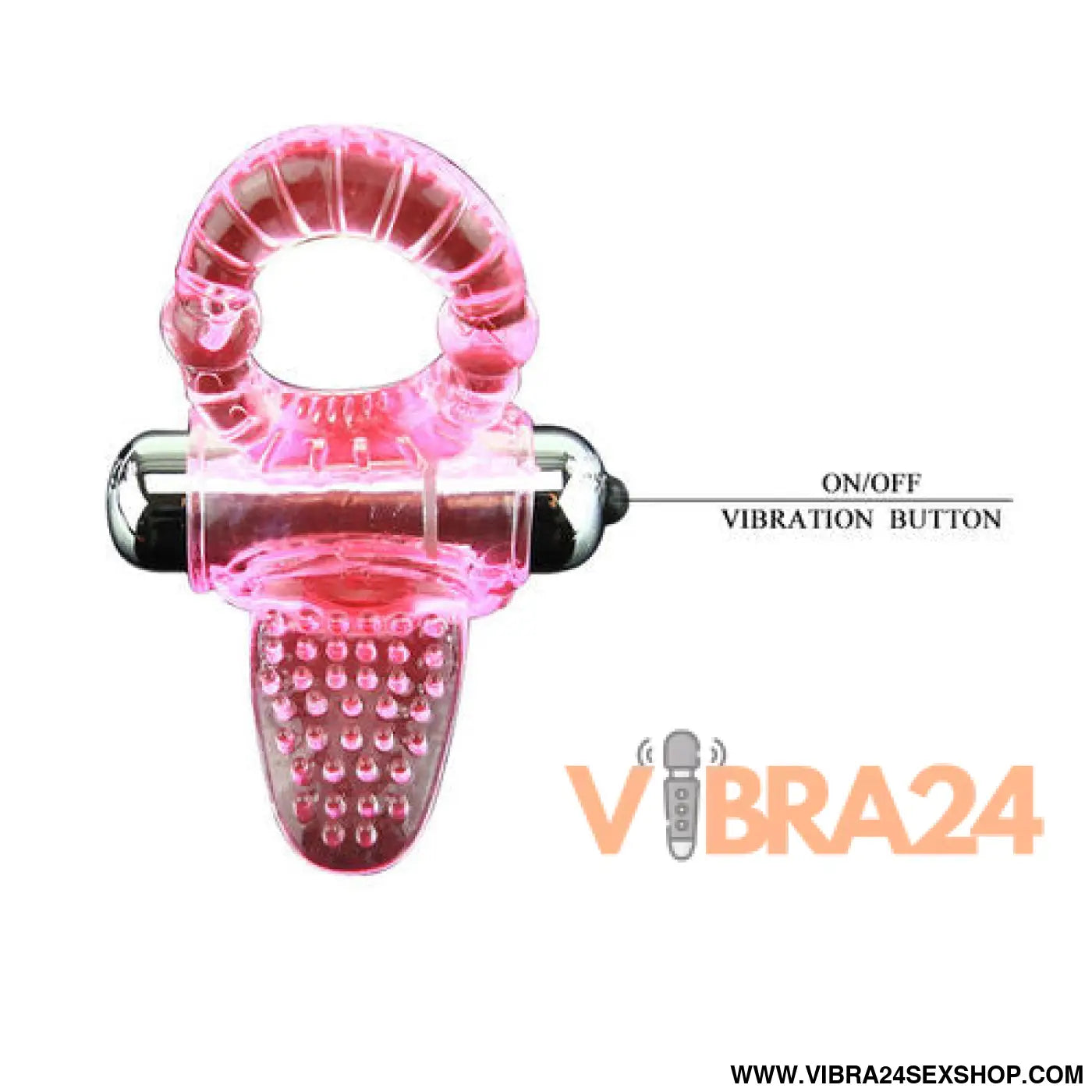 BAILE - SWEET ABS 10 RITMOS ANEL VIBRADOR ROSA PARA O PÊNIS