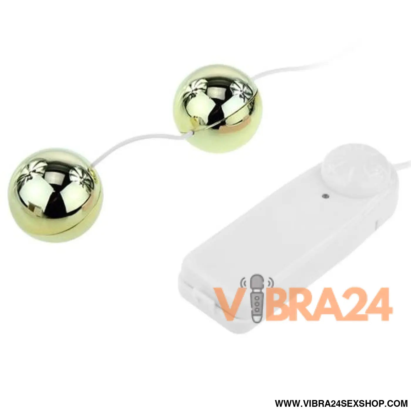 BAILE Vibrador de Bolas Chinesas Golden - Estímulo Poderoso com Vibrador Bolas Chinesas - VIBRA24 SEXSHOP