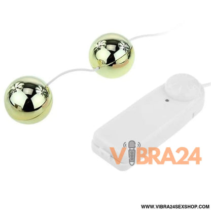 BAILE Vibrador de Bolas Chinesas Golden - Estímulo Poderoso com Vibrador Bolas Chinesas - VIBRA24 SEXSHOP