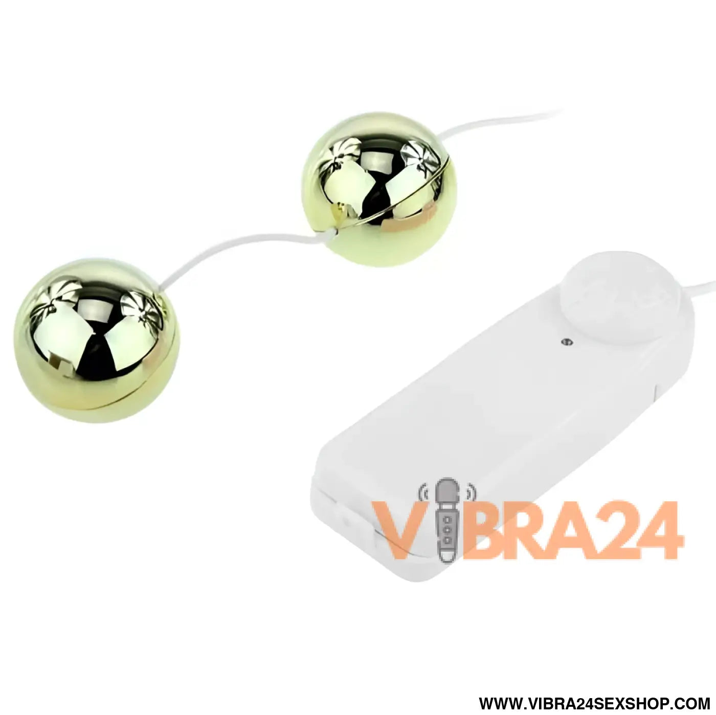 BAILE Vibrador de Bolas Chinesas Golden - Estímulo Poderoso com Vibrador Bolas Chinesas - VIBRA24 SEXSHOP