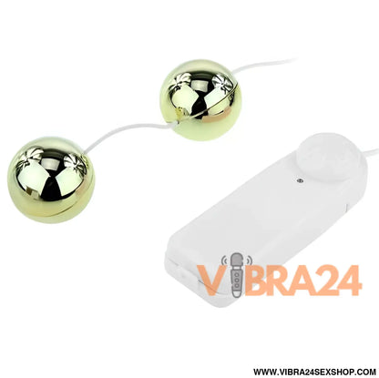 BAILE Vibrador de Bolas Chinesas Golden - Estímulo Poderoso com Vibrador Bolas Chinesas - VIBRA24 SEXSHOP