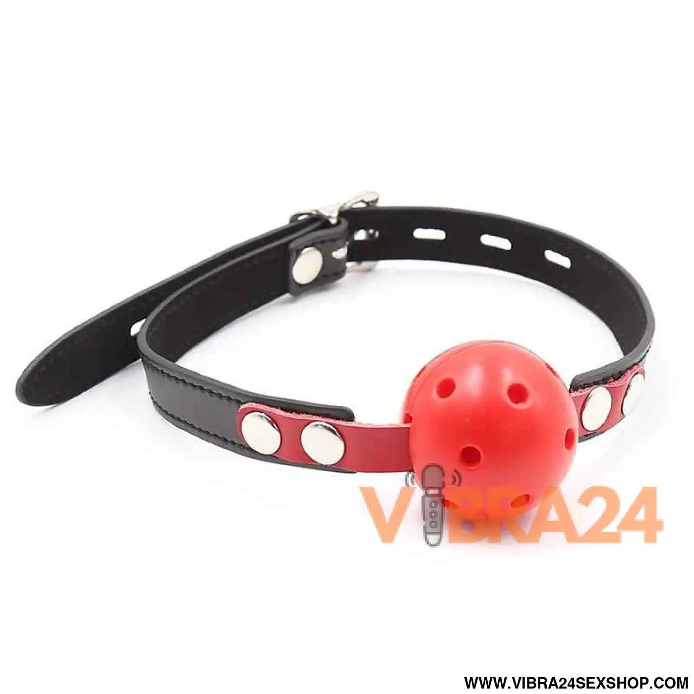 Ball Gag Breathable Black/Red