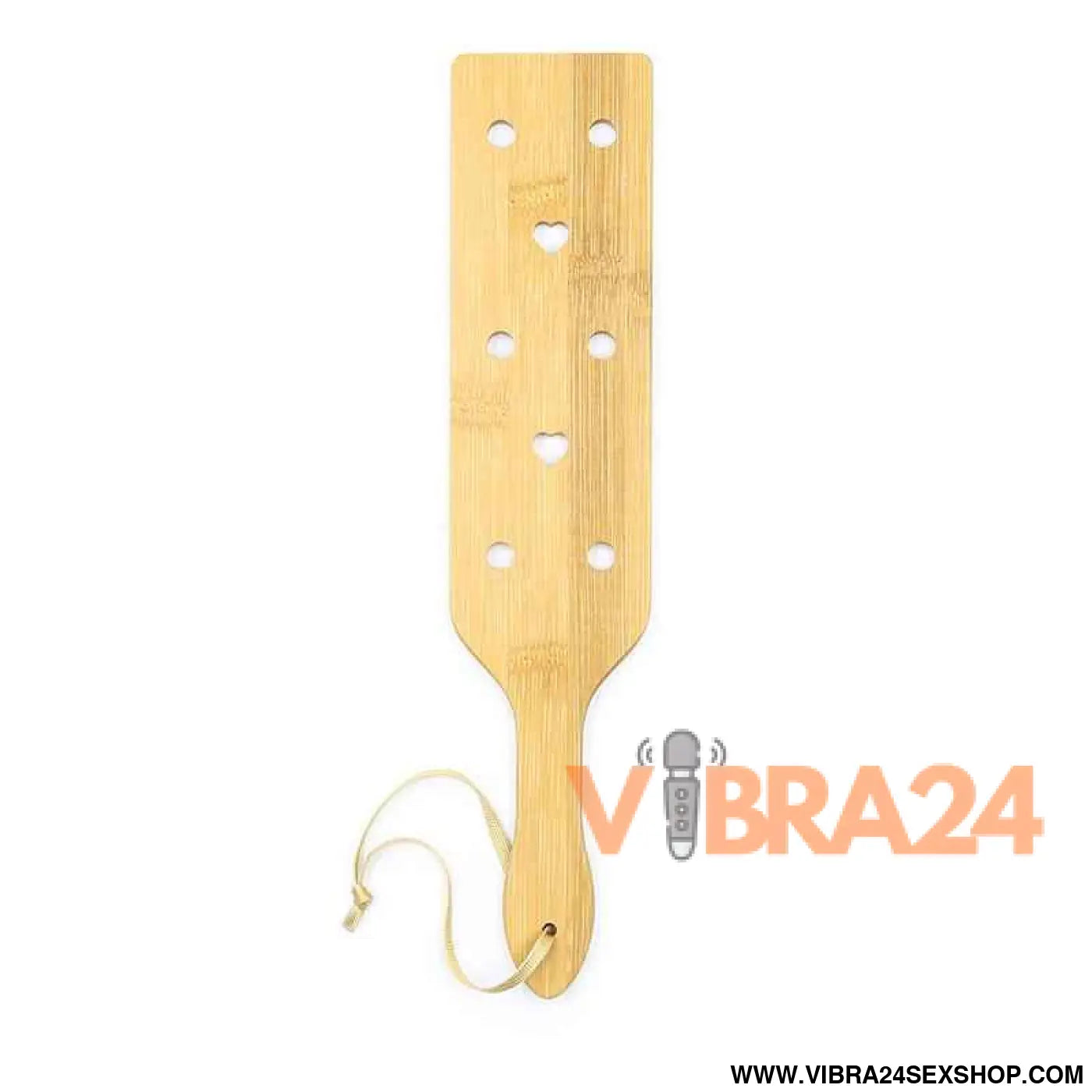 Bamboo Paddle with Hearts 33 cm