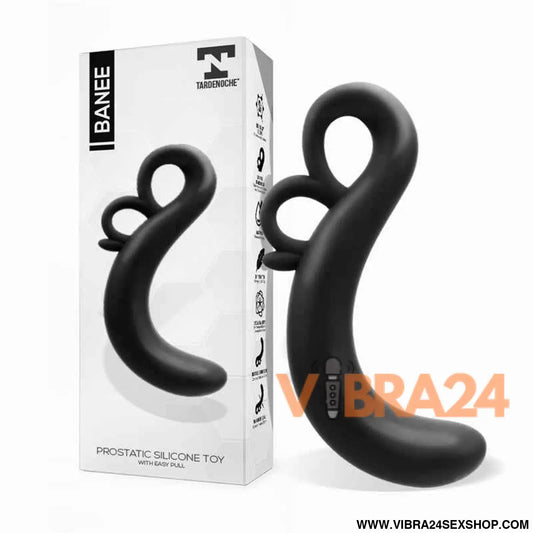 Banee Prostativ Stimulator with Easy Pull Silicone Black