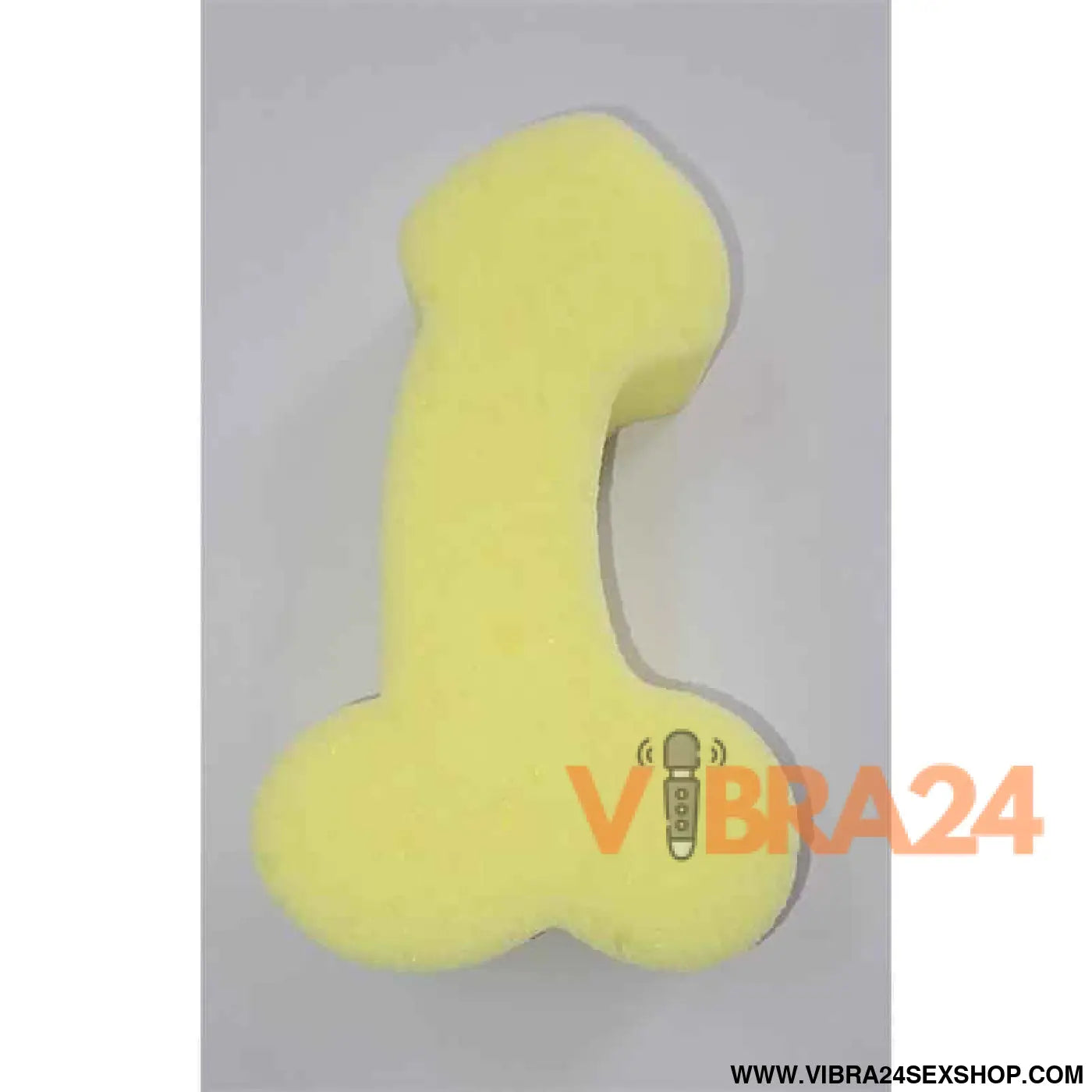 Bath Sponge Penis-Shaped Yellow