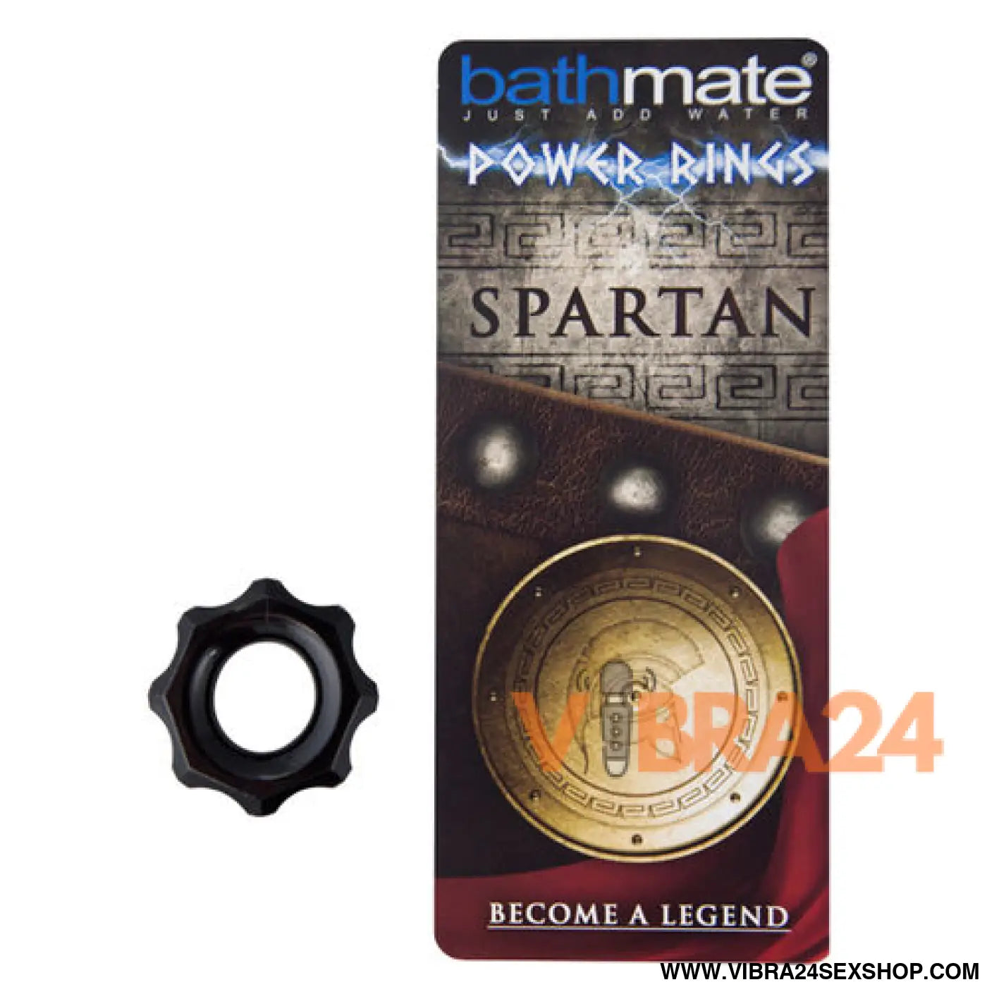 Anel de Pênis Bathmate - Preto Spartan para Performance Aumentada