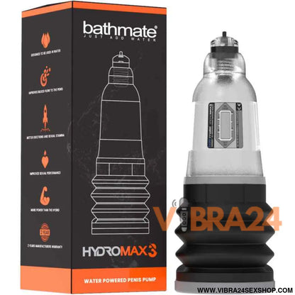 BATHMATE HYDROMAX 3 TRANSPARENTE - Aumente Seu Potencial com a Tecnologia Avançada
