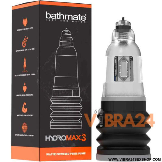 BATHMATE HYDROMAX 3 TRANSPARENTE - Aumente Seu Potencial com a Tecnologia Avançada
