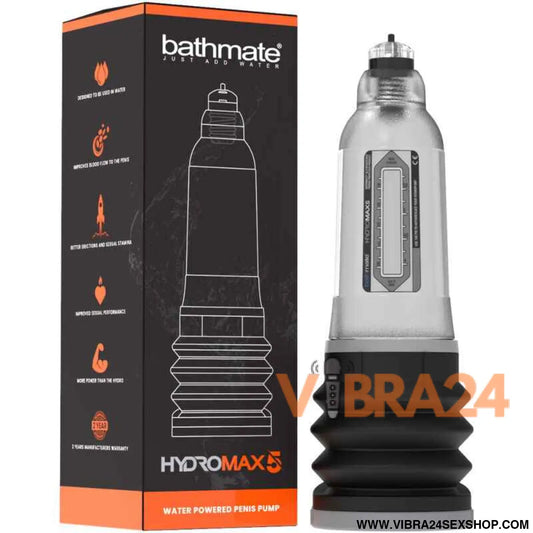 BATHMATE HYDROMAX 5 TRANSPARENTE - Aumente Seu Desempenho com Segurança