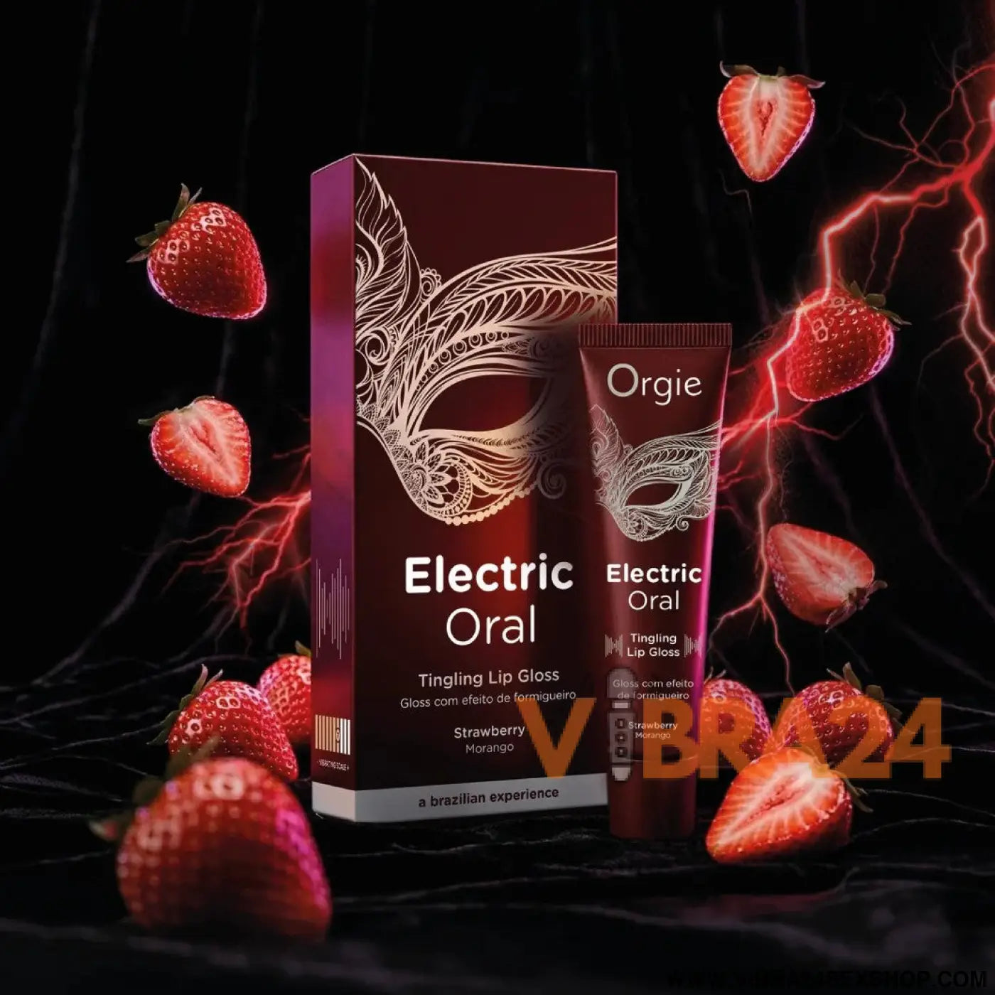 BATOM COM EFEITO FORMIGUEIRO ELECTRIC ORAL TINGLING LIP GLOSS 10ML ORGIE