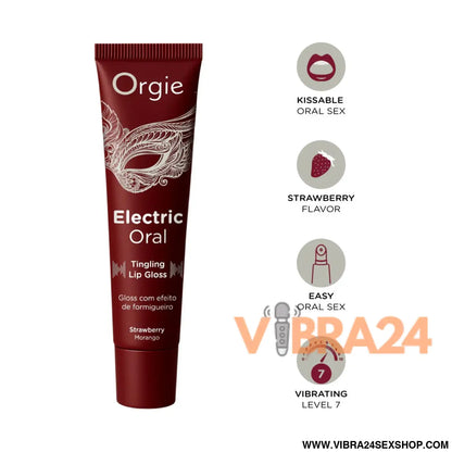 BATOM COM EFEITO FORMIGUEIRO ELECTRIC ORAL TINGLING LIP GLOSS 10ML ORGIE