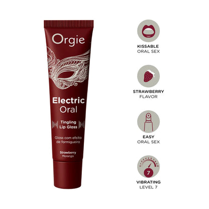 BATOM COM EFEITO FORMIGUEIRO ELECTRIC ORAL TINGLING LIP GLOSS 10ML ORGIE