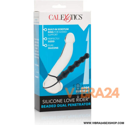 Beaded Duplo Penetrador Preto - CALEXOTICS - VIBRA24 SEXSHOP