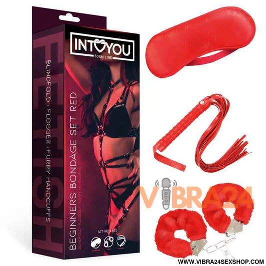 Beginners Bondage Set 3 Pieces Red