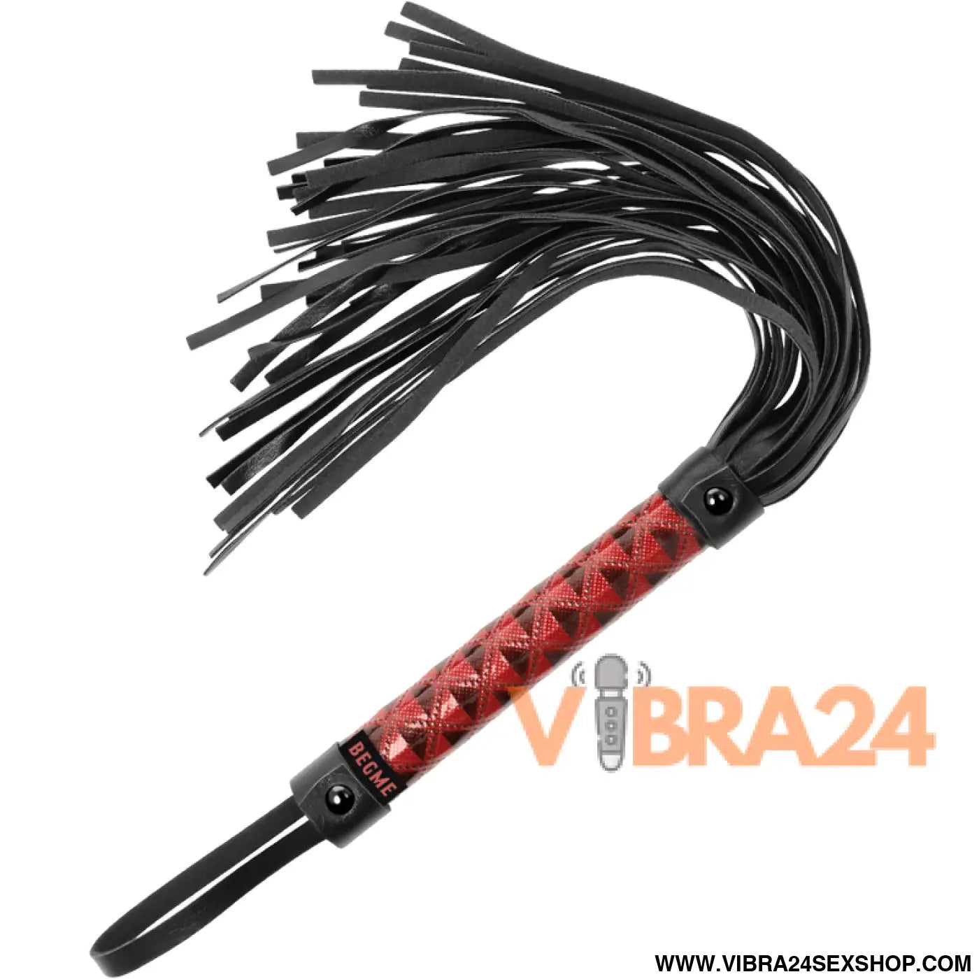 BEGME - FLOGGER DE COURO VEGANO EDIO VERMELHA
