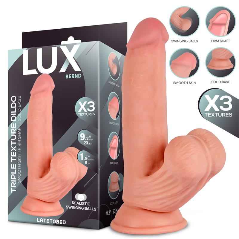 Bernd Triple Density Dildo with Swinging Balls 9.2